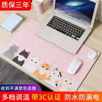 Winter heating mouse pad office super large abstinence system waterproof oil-proof warm table pad warm hand winter feeling