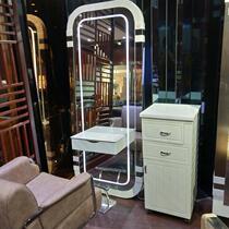 Barbershop mirror table Hair salon mirror hair salon special simple modern floor-to-ceiling small cabinet one of the tide 3am