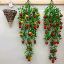 Wall covering ugly decoration pendant wall rattan wall hanging fruit rattan hanging basket wall decoration hanging orchid plant decoration home