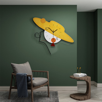 Clock and clock living room home fashion modern simple Nordic art decorative hanging watch light luxury creative wall clock