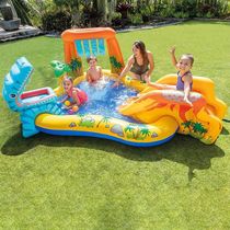 INTEX children inflatable swimming pool Slide Slides Spray Pool Marine Polo Pool Baby Play water Rainbow Gay Garden City