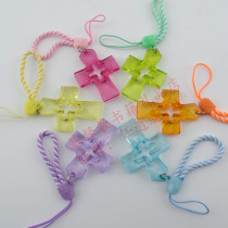  Gifts Fellowship New Year Holiday gifts Gospel mobile phone chain Cross bag Mobile phone pendant Jewelry