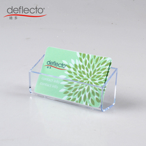 Wall-mounted transparent wall-mounted business card box Wall-mounted multi-function business card holder Imitation crystal business business card holder box card storage box Business acrylic business card holder Office card holder hanging box