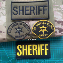 SHERIFF TACTICAL VEST Embroidered American Policing Officer Magic Sticker Arms Chapter Tactical Morale Badge Sticker