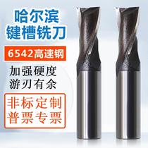 Keyway insert knife Harbin steel straight shank keyway cutter 3 4 5 6 7 8 9-20 Super Hard tough two-edged high speed steel