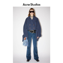 Acne Studios 2021 early autumn new womens casual blue short windbreaker jacket A90370-135