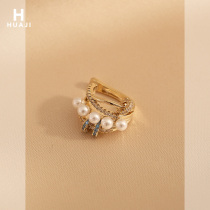 Floral Pearl Earbone Clip Female Superior Temperament Aural Ear Clip 2022 New Tide Niche Design Earmark