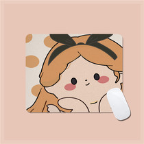 Wave Dot White Snow Princess Mouse Mat Couple Brief Cute Desk Cushion Gaming Rubber Mat Table Mat Small Freshener Cartoon