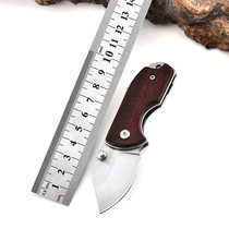 Fruit knife portable mini knife Outdoor wilderness survival pocket knife keychain self-defense high hardness folding knife