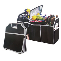 Collapsle Black Car Trunk Organizer Toys Food Storage Bag