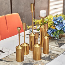 Light luxury Nordic simple home living room dining table romantic candle holder wedding photography props model room decorations