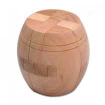 Zhi wooden toy Kongming lock Luban lock Classical toy barrel lock Wooden barrel lock Fifteen-way twenty-four lock Luban