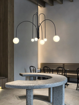 A box Nordic ins net red chandelier retro industrial style creative personality lamp living room dining room bedroom magic bean chandelier