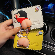 Drivers License holster cute cartoon vehicle xing shi zheng tao Red Ms. License Protection this two-in-one card