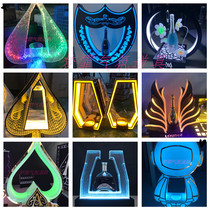 Mengfei glowing wine seat bar KTV Wine Wine Wine Wine Champagne display stand creative spades atmosphere