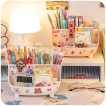 Cute creative pen container children girls girls ins wind student office desktop large capacity