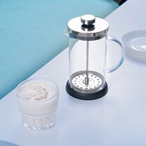 Break milk Brewer manual hand beat milk froth pot coffee milk Brewer glass Brewer Glass Milk Cup