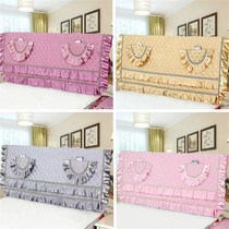 Headboard headliner headboard cover dust cover 1 5m bed 1 8m bed minimalist clips cotton unwashed and soft bag European-style solid wood protective sleeve