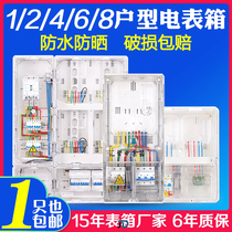 Three-phase four-wire meter box 3-phase 380V complete set of electric box outdoor meter box waterproof and transparent pc distribution box