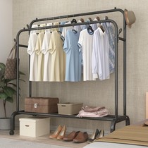 Simple drying rack floor to ceiling folding balcony clothes rack home bedroom home clothes rail folding 0429g