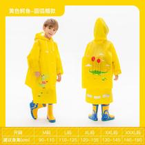 Childrens raincoats female pupils boys ponchos waterproof full-body kindergarten baby school clothes thickened