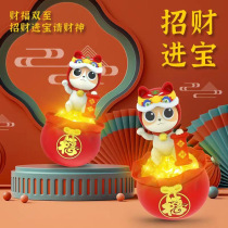 Child Strokes Cat Tumbler Tumbler Boy Girl Toy Rocking Bell Light Baby Tumblle Creative Pendulum Toy