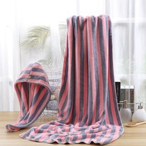 Dry hair hat women absorbent quick-drying shower cap household non-hair adult towel bath towel three-piece dry hair towel set men