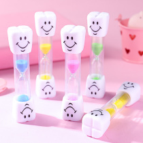 Smiley face timing hourglass gift children brushing 3 minutes timer creative gift kindergarten small gift ornaments