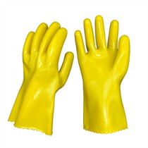 PV all plastic gloves labor protection wear-resistant work dipped and extended thick waterproof oil acid and alkali resistant industrial rubber