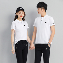 Special Step Short Sleeve Sports Suit for men and women Summer polo shirts T-shirts casual running small leggings Two sets