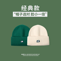 Wool hat female autumn and winter wild green hat green knitted hat male Spring and Autumn New Net red cool cold hat couple