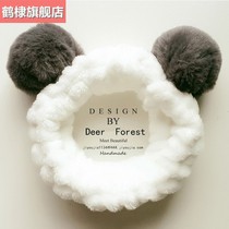 Hairband female headdress Korean cute Net red hair cover wash mask hair hoop non-slip headgear simple beauty