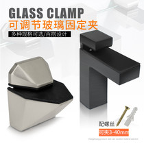 Zinc alloy adjustable glass fixing clip bracket f clip glass clip alloy holder fish mouth clip clapboard plate holder