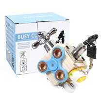 Baby Early Education Box 10 Months Baby Hexahedron Puzzle Toy Switch Box Intellect Delicate Action Polyhedron