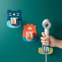 Silicone shower bracket suction cup explosion bracket sticker bathroom children baby shower shower fixed artifact-free hole