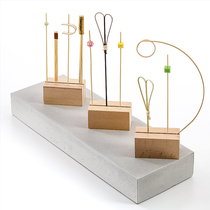 (100 bottles)Cocktail decoration signature Fruit signature Cocktail fruit signature Fruit pin Cake insert