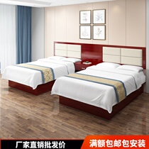 Hotel Furniture Guesthouse Bedtime single room with a full set of customized folk apartments Single double bed rental room beds special