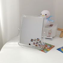 Mirror office vanity mirror vertical home small portable high-end desktop Nordic style makeup mirror ins
