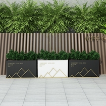 Iron Art Outdoor Flower Case Flower Tank Patio Courtyard Café Stainless Steel Flower Beds Hotel Commercial Street Sales section Partition Flower Groove