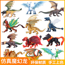 Simulation animal model childrens toys Western monster Warcraft flying dragon dinosaur model exquisite gifts gifts