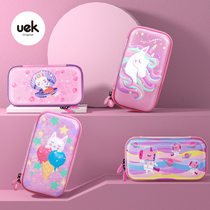 Girl Princess uek childrens pen bag primary school pencil box girl simple large capacity tide multifunctional stationery box