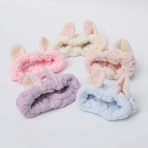  Autumn and winter coral velvet face wash hair band Korean simple and wild cute headdress soft girl cute hair band