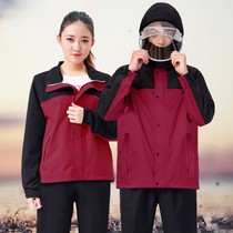 Rainstorm raincoat set summer poncho split rainproof clothing long full body motorcycle waterproof mens rain pants women