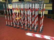 Practice Car Pole Red White Sign Pile Around Pile Walking Position Children Sports Running Track Car Park Thickened Flagpole Inverted Pole