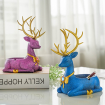 Creative Nordic style astronaut decorations deer ornaments living room home personality trend office ashtray with lid