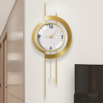 Nordic clock living room home fashion European Wall watch simple modern personality Art decorative clock wall clock light luxury
