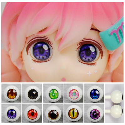 taobao agent YMY new replacement of eye beads 10mm12mm open -eyed face, star eye clay BJD doll 8 -point doll accessories