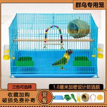 Bird cage Full set tiger skin cage Parrot small large breeding pigeon cage Household oversized starling thrush bird cage