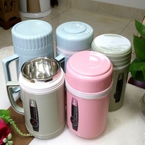 Retro glass liner Vacuum Thermos cup glass bile thermos kettle with handle double-layer vacuum Chinese warm Cup