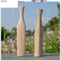 Flat solid stick hard hammer double hook washing clothes Mallet washing stick washing stick with stick wood stick wood solid wood